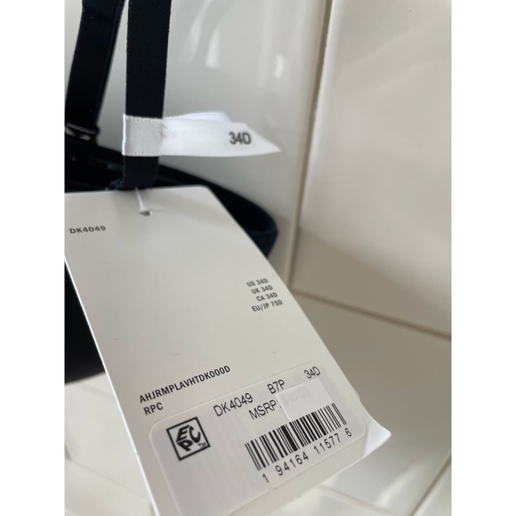 DKNY New Black Bra with Removable Straps Moderate Support & Lace 34D - Picture 4 of 5